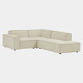 Restore 3-Piece Performance Fabric Upholstered Modular L-Shaped Sectional Sofa