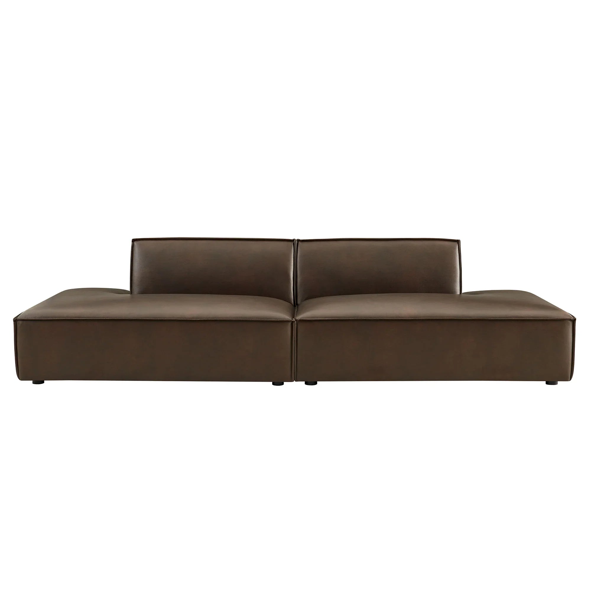 Restore 2-Piece Vegan Leather Modular Sofa