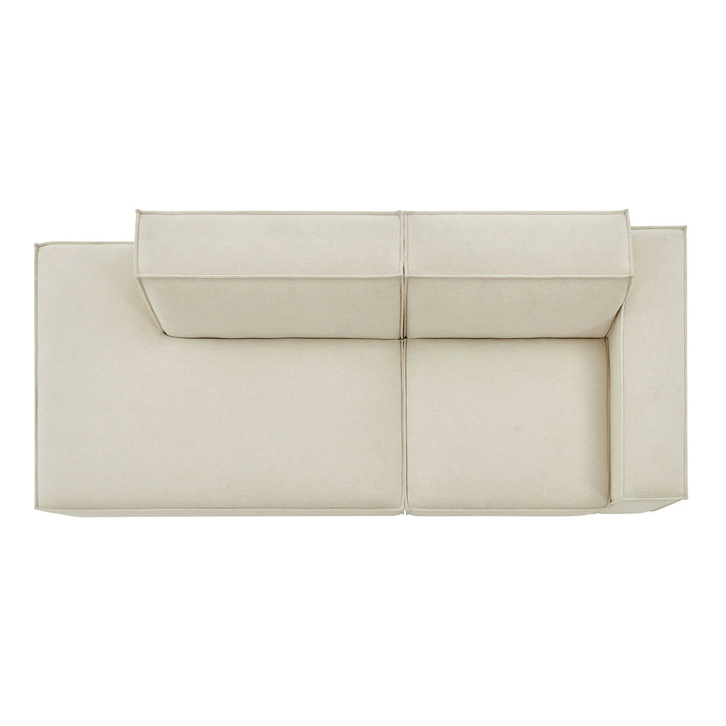 Restore 2-Piece Performance Fabric Upholstered Modular Loveseat