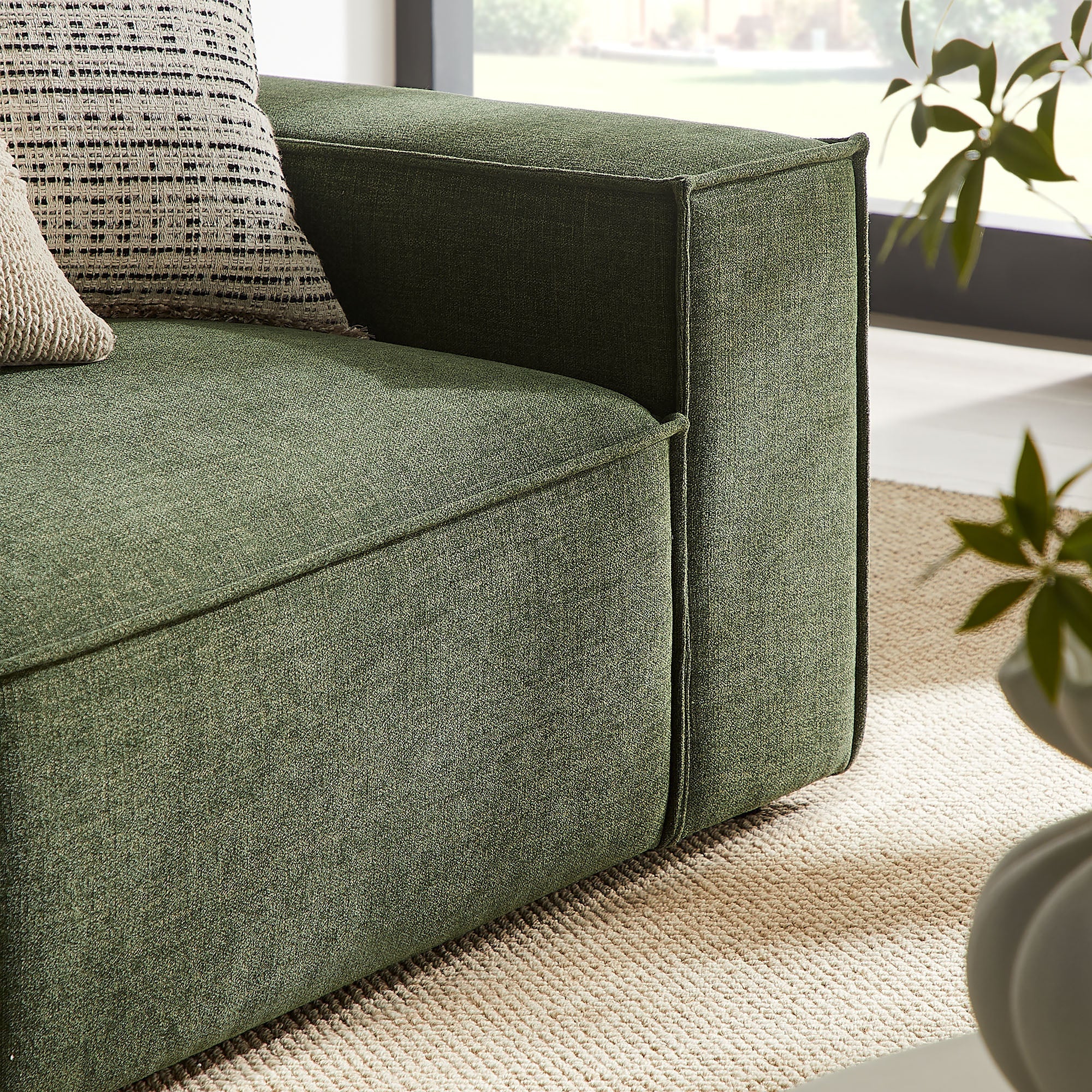 Restore 2-Piece Performance Fabric Upholstered Modular Loveseat