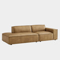Restore 2-Piece Vegan Leather Modular Loveseat