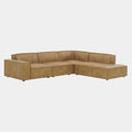 Restore 4-Piece Vegan Leather Modular L-Shaped Sofa