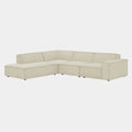 Restore 4-Piece Performance Fabric Upholstered Modular L-Shaped Sofa
