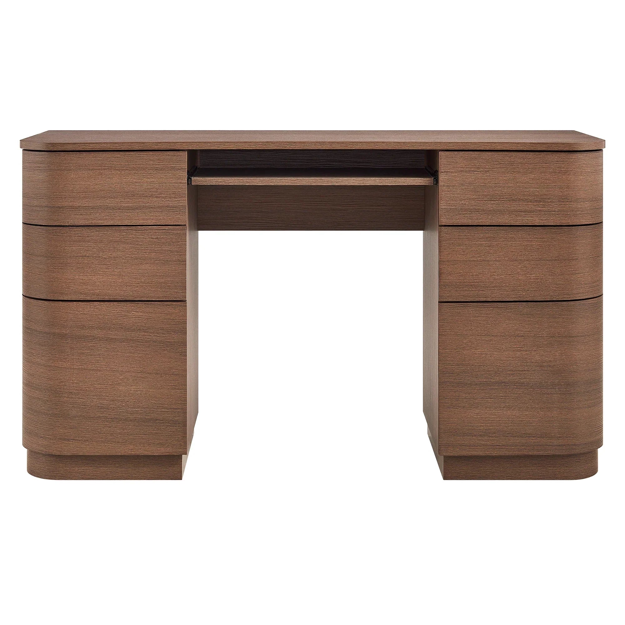 Mirae 55" 6-Drawer Curved Office Desk
