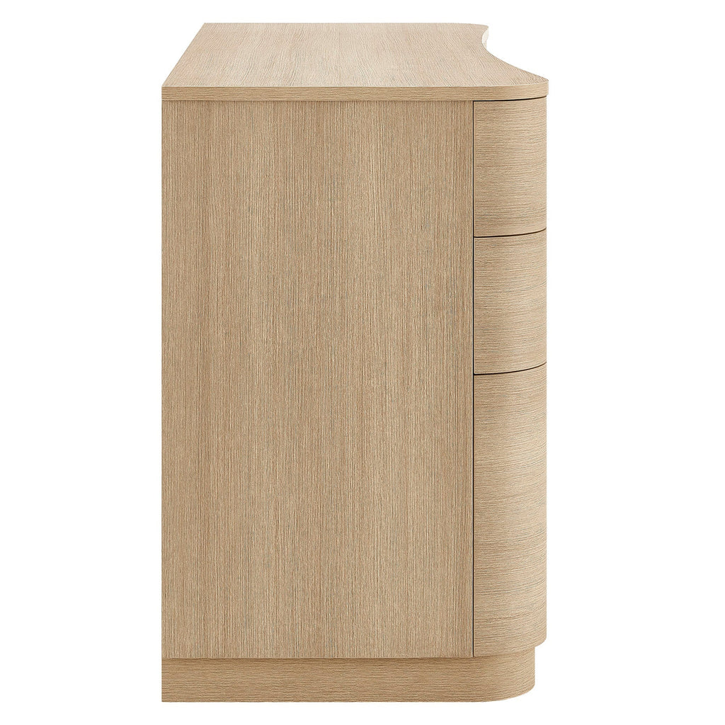 Mirae 55" 6-Drawer Curved Office Desk
