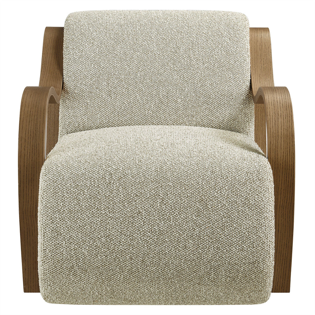 Atrium Lattice Boucle Accent Armchair