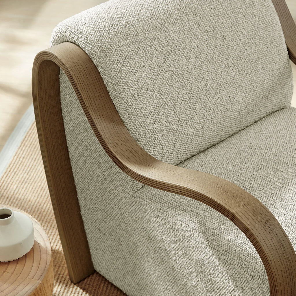 Atrium Lattice Boucle Accent Armchair