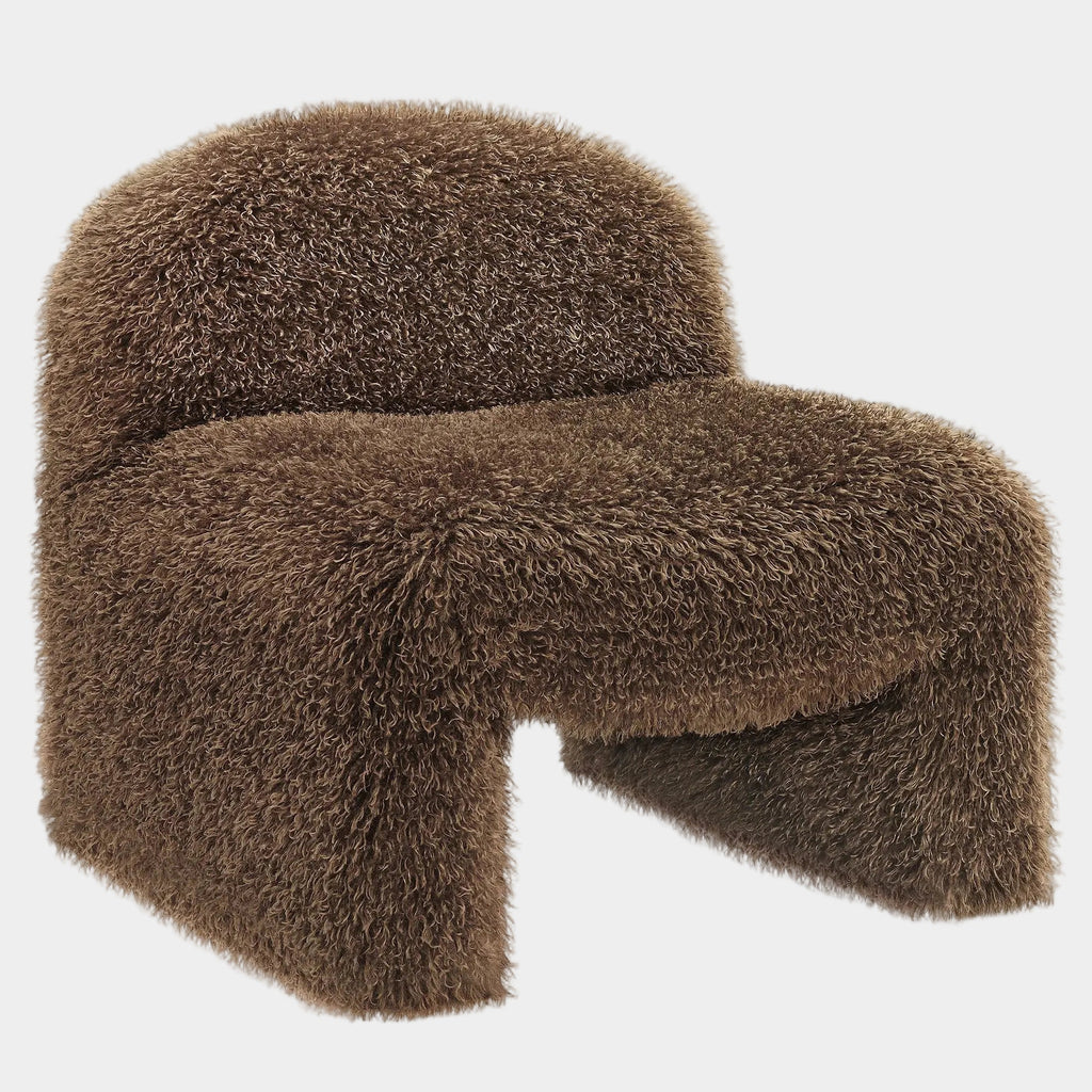 Mina Faux Fur Accent Chair