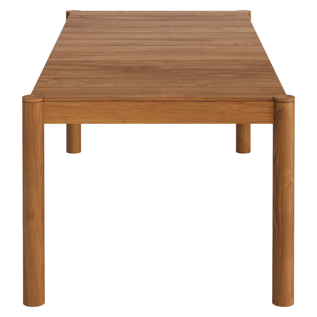 Eleni 89-Inch Outdoor Patio Teak Wood Dining Table