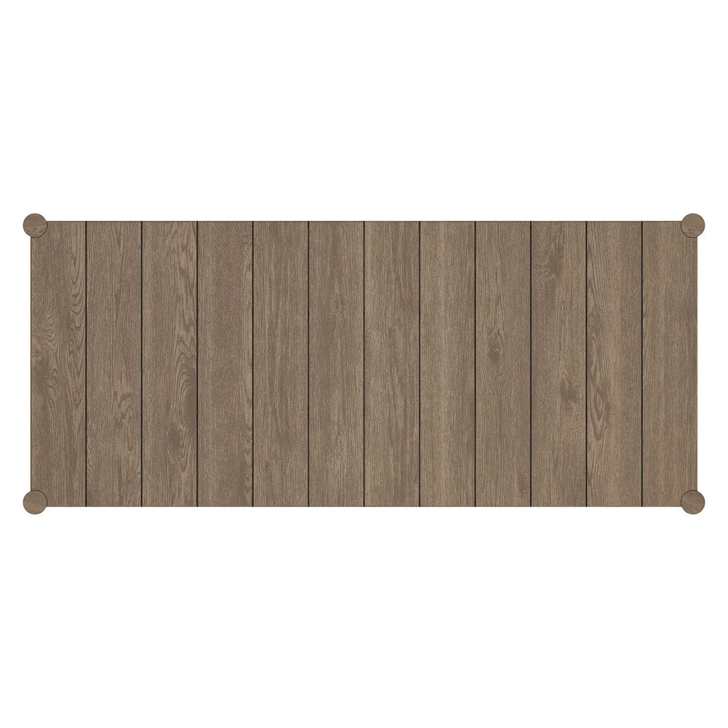 Eleni 89-Inch Outdoor Patio Teak Wood Dining Table