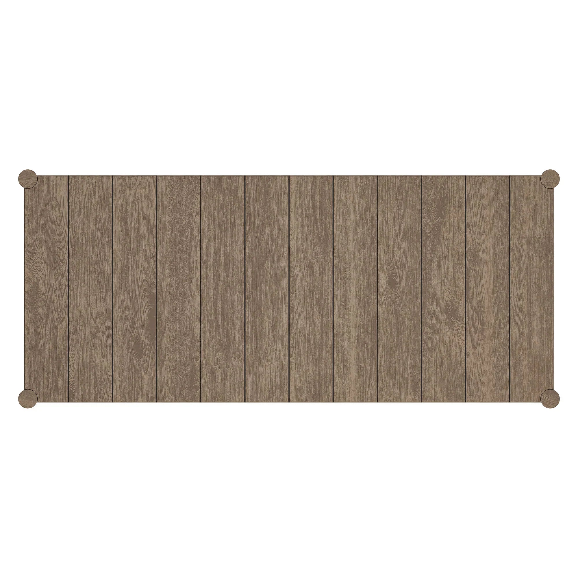 Eleni 89-Inch Outdoor Patio Teak Wood Dining Table