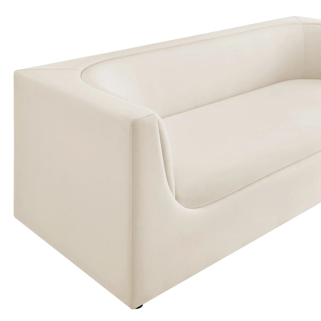 Hilda 86" Curved Back Performance Velvet Sofa