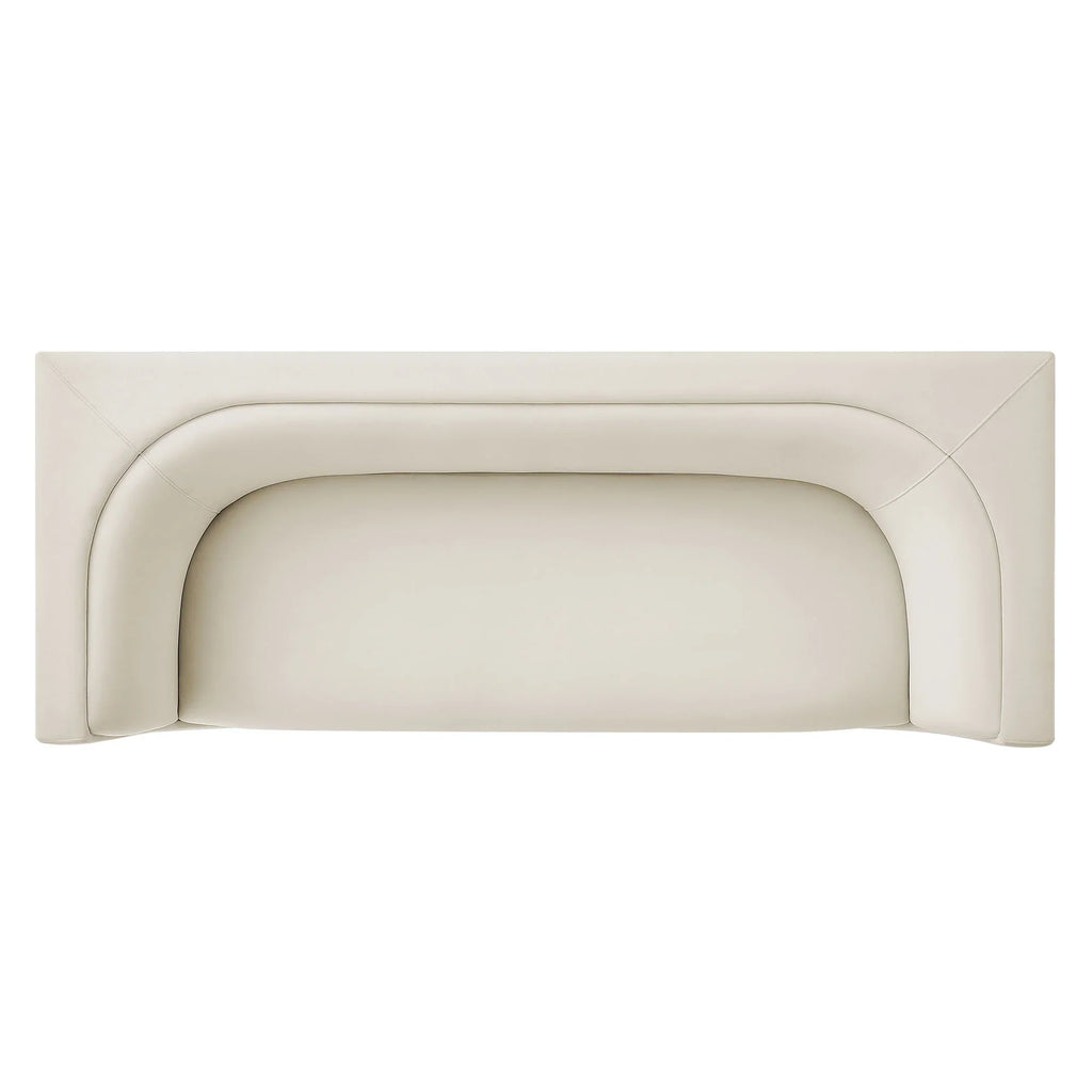 Hilda 86" Curved Back Performance Velvet Sofa