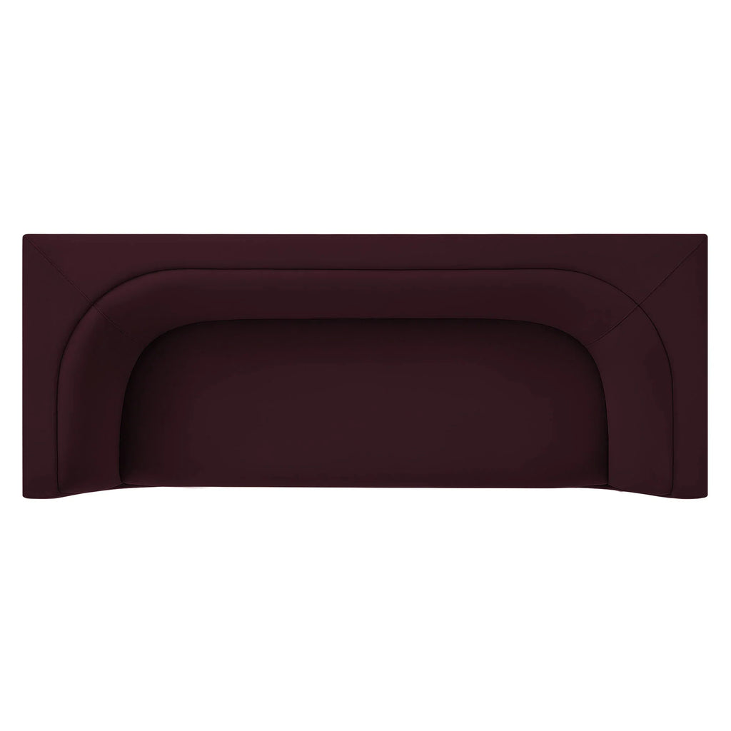 Hilda 86" Curved Back Performance Velvet Sofa