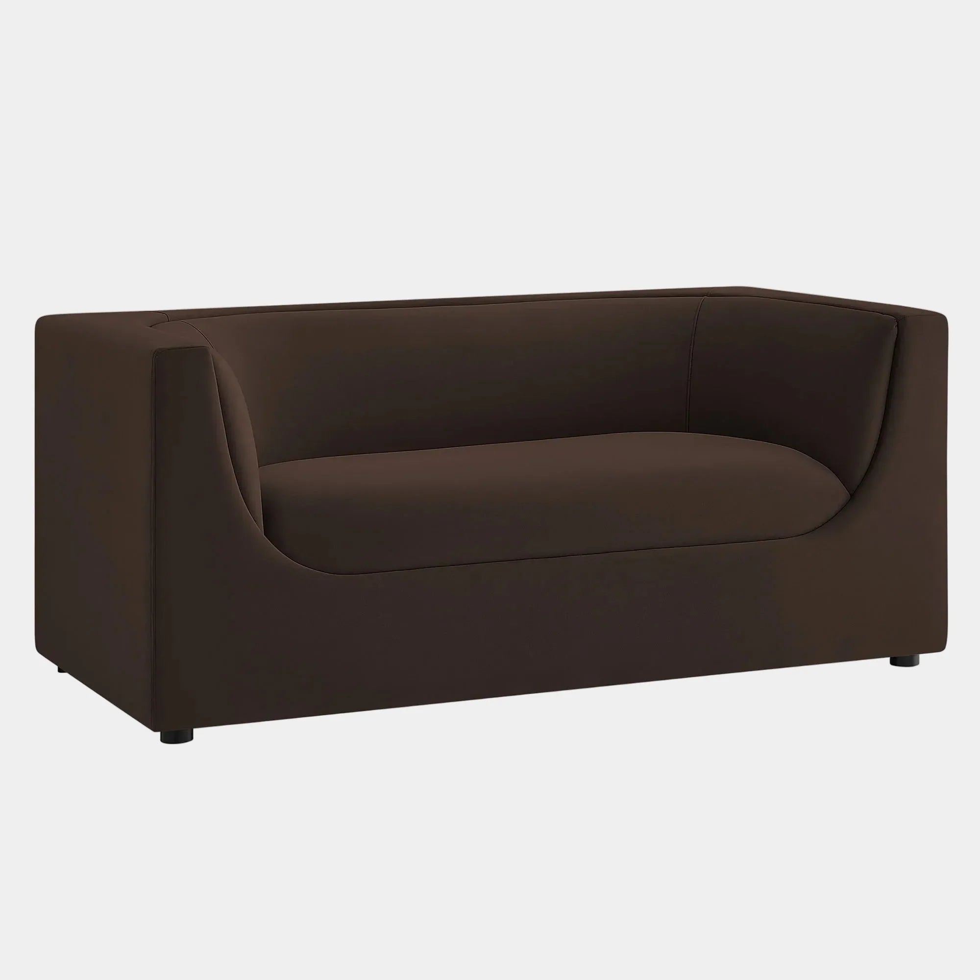 Hilda 67" Curved Back Performance Velvet Loveseat