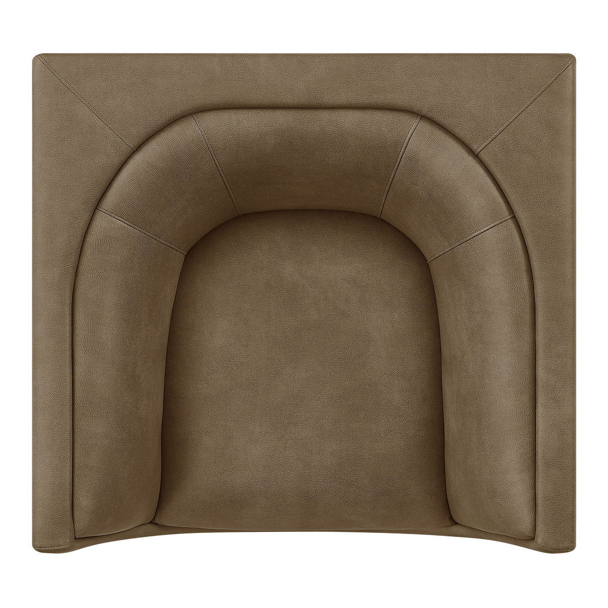 Hilda Curved Back Vegan Leather Armchair