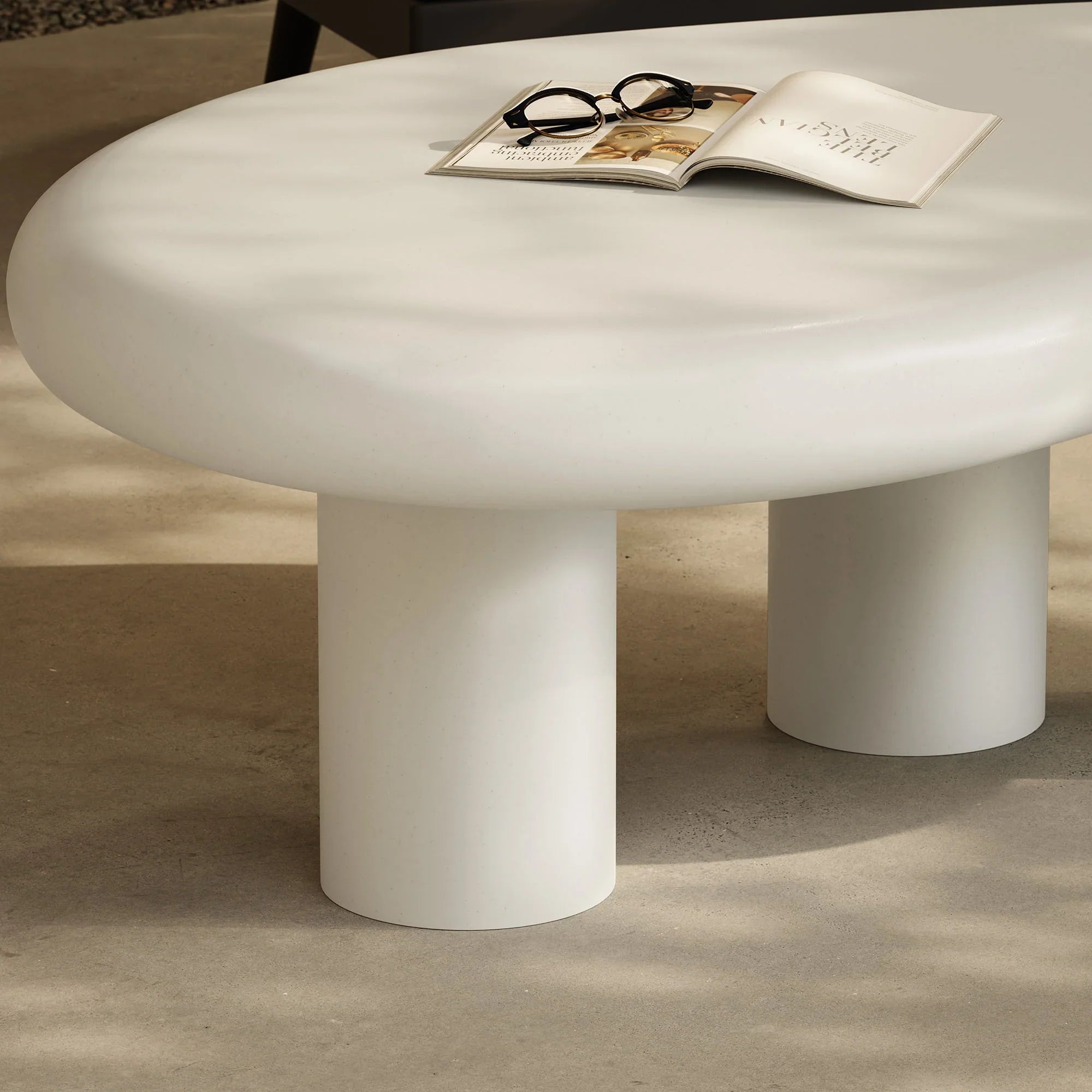 Elowen Outdoor Coffee Table in White