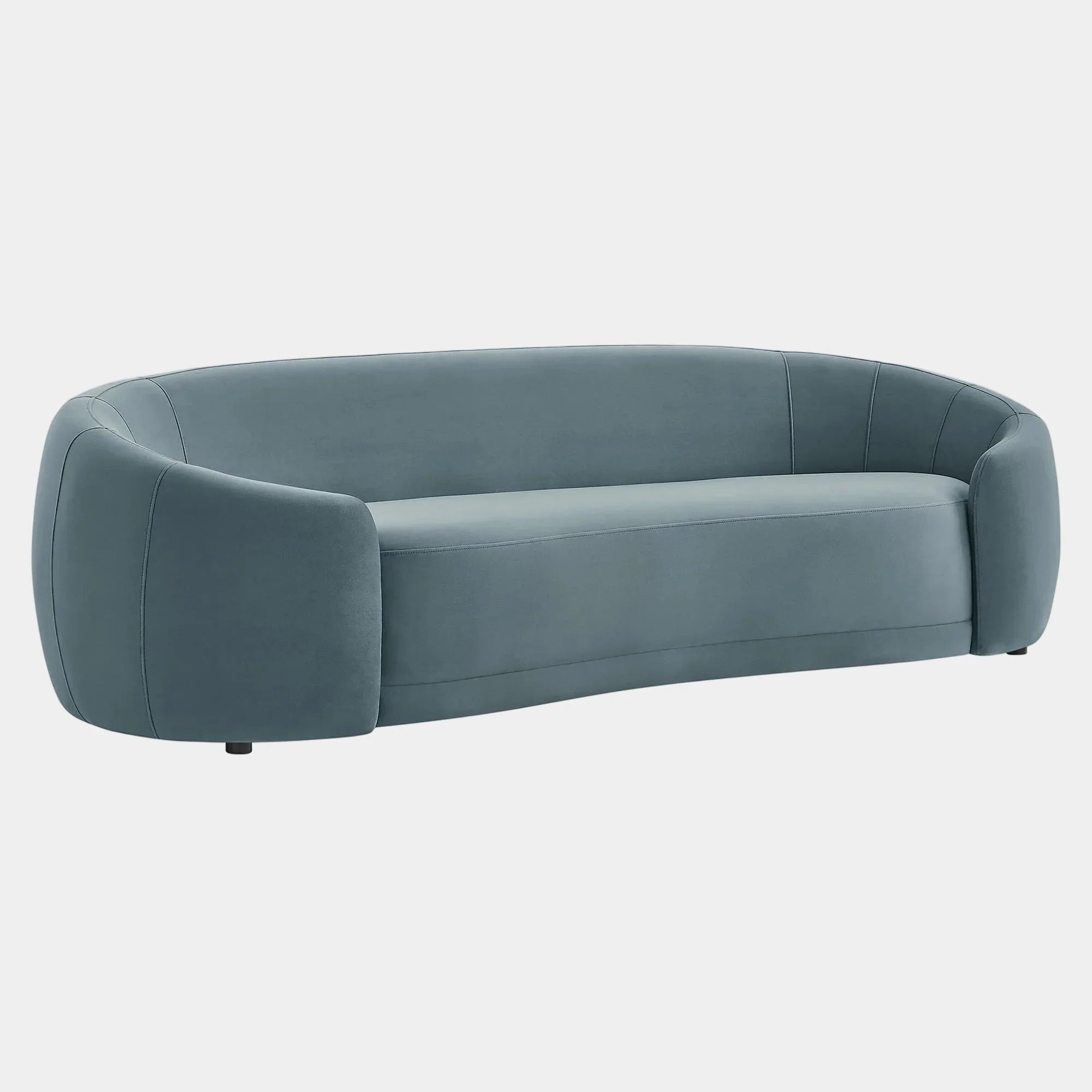 Contessa Curved Performance Velvet Sofa
