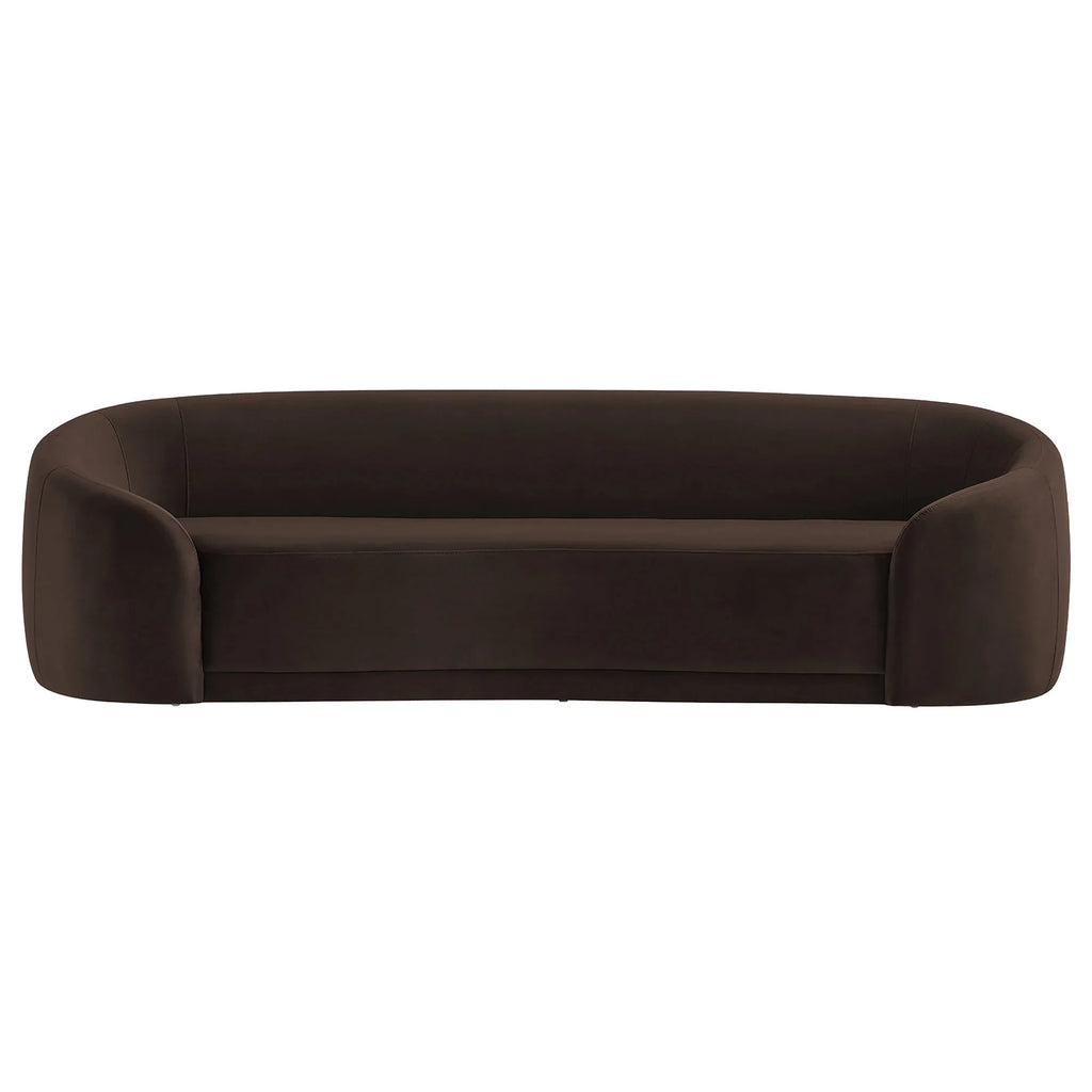 Contessa Curved Performance Velvet Sofa