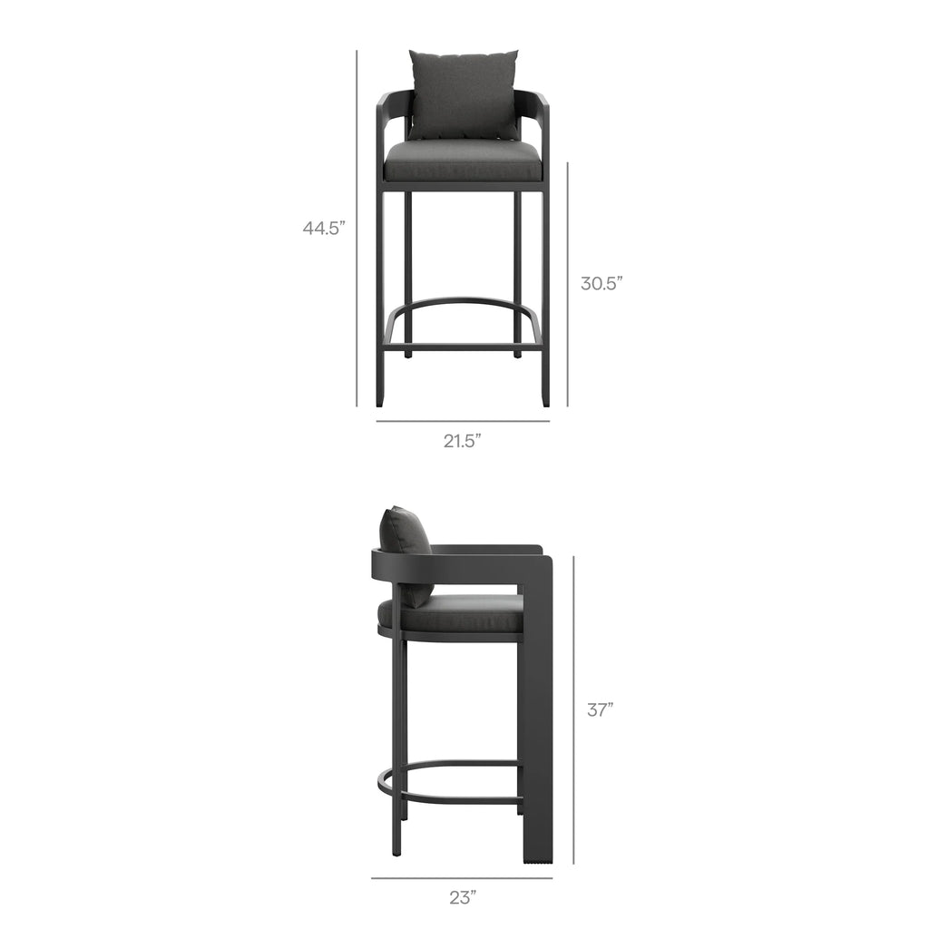 Tahoe 3-Piece Outdoor Aluminum Bar Set