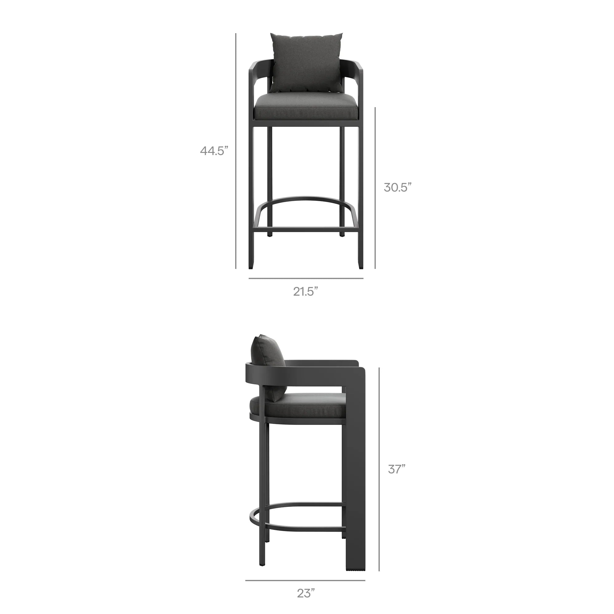 Tahoe 3-Piece Outdoor Aluminum Bar Set