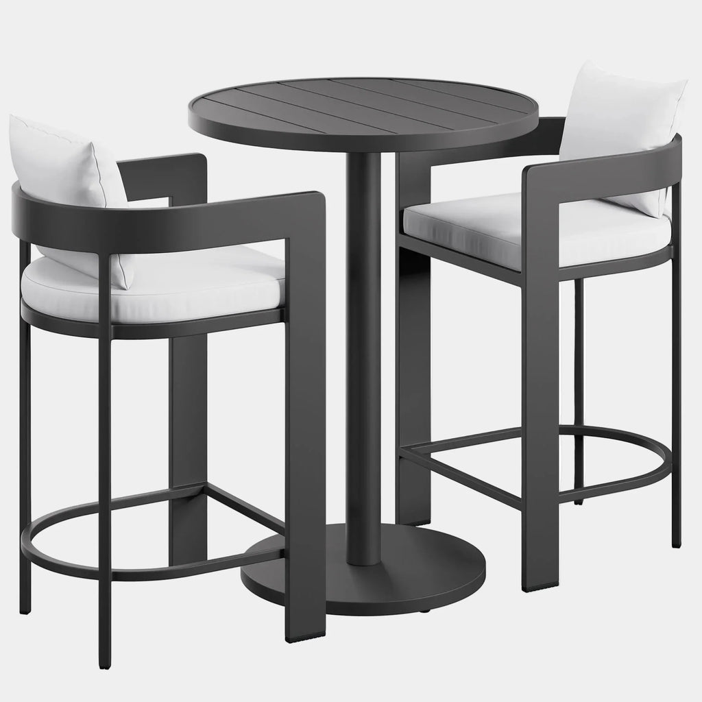 Tahoe 3-Piece Outdoor Aluminum Bar Set