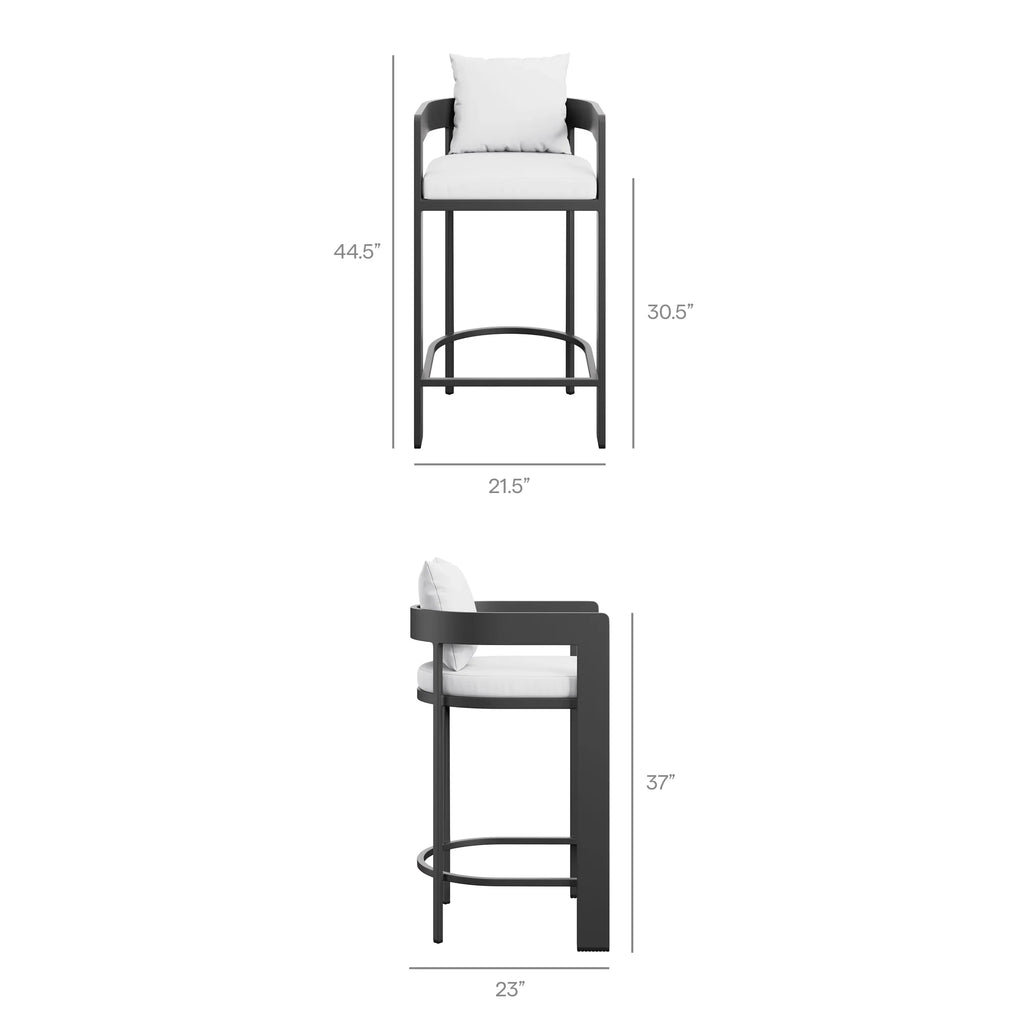 Tahoe 3-Piece Outdoor Aluminum Bar Set