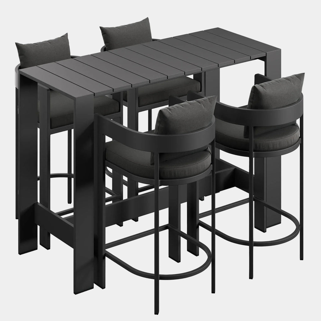 Tahoe 5-Piece Outdoor Bar Table Set