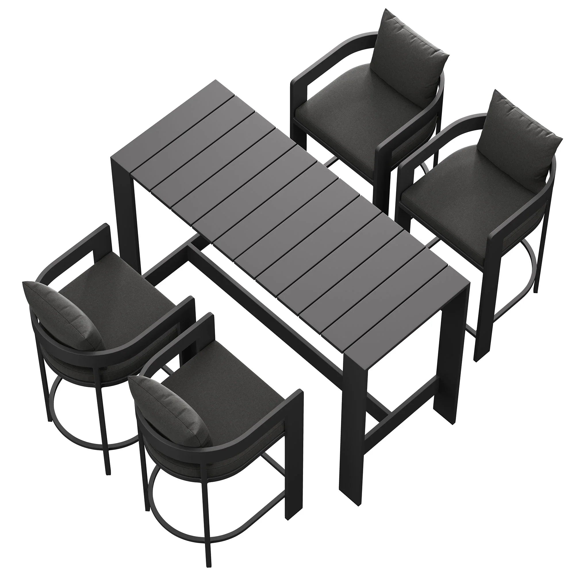 Tahoe 5-Piece Outdoor Bar Table Set