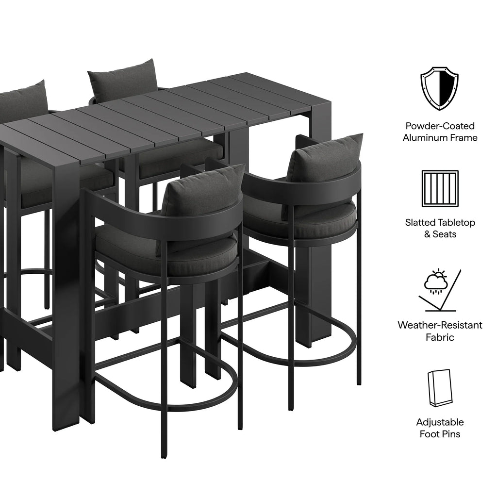 Tahoe 5-Piece Outdoor Bar Table Set