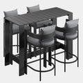 Tahoe 5-Piece Outdoor Bar Table Set