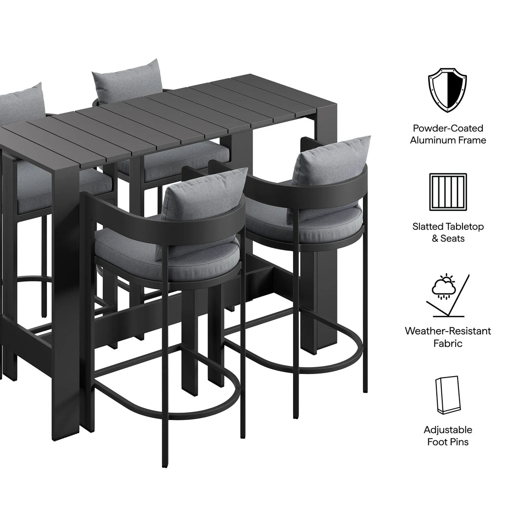 Tahoe 5-Piece Outdoor Bar Table Set