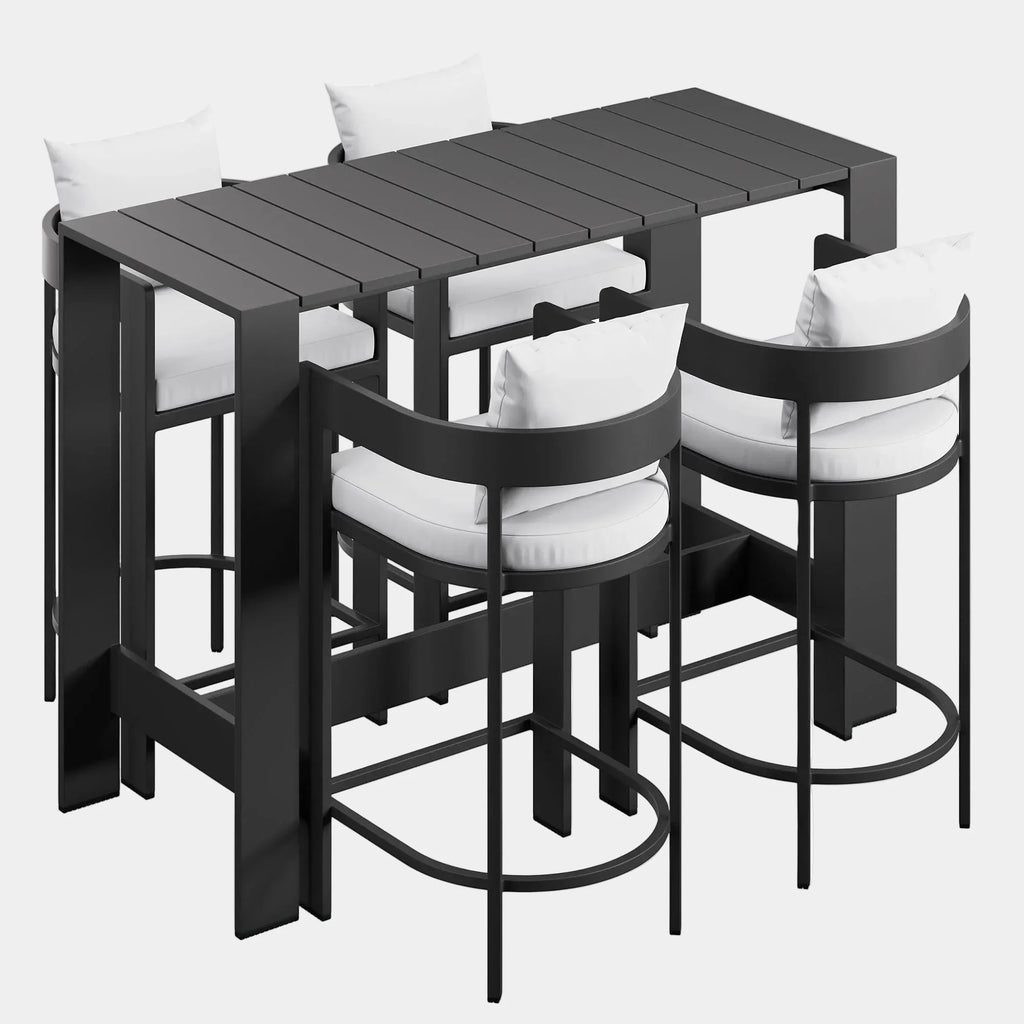 Tahoe 5-Piece Outdoor Bar Table Set