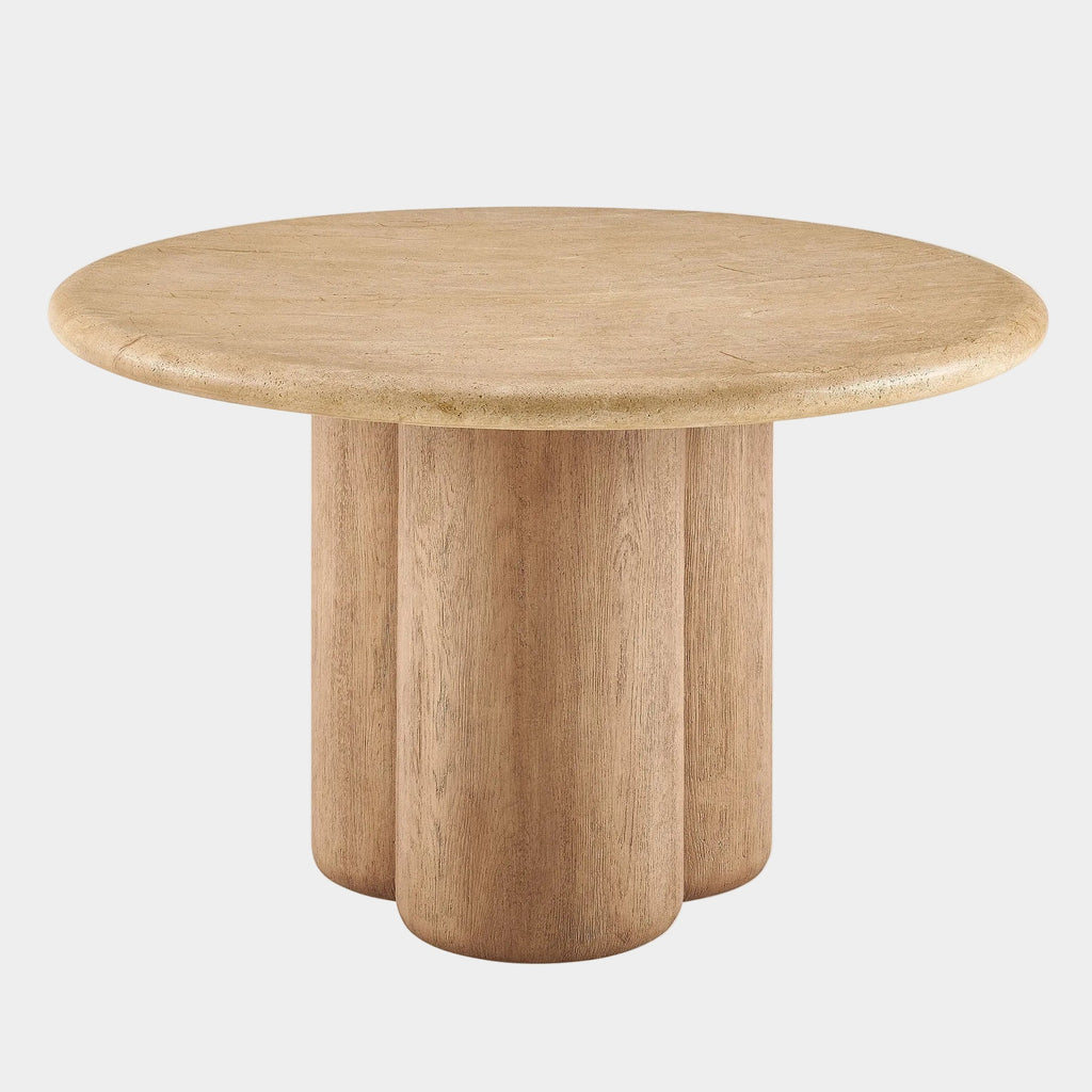 Tori 48 Inch Round Indoor and Outdoor Dining Table