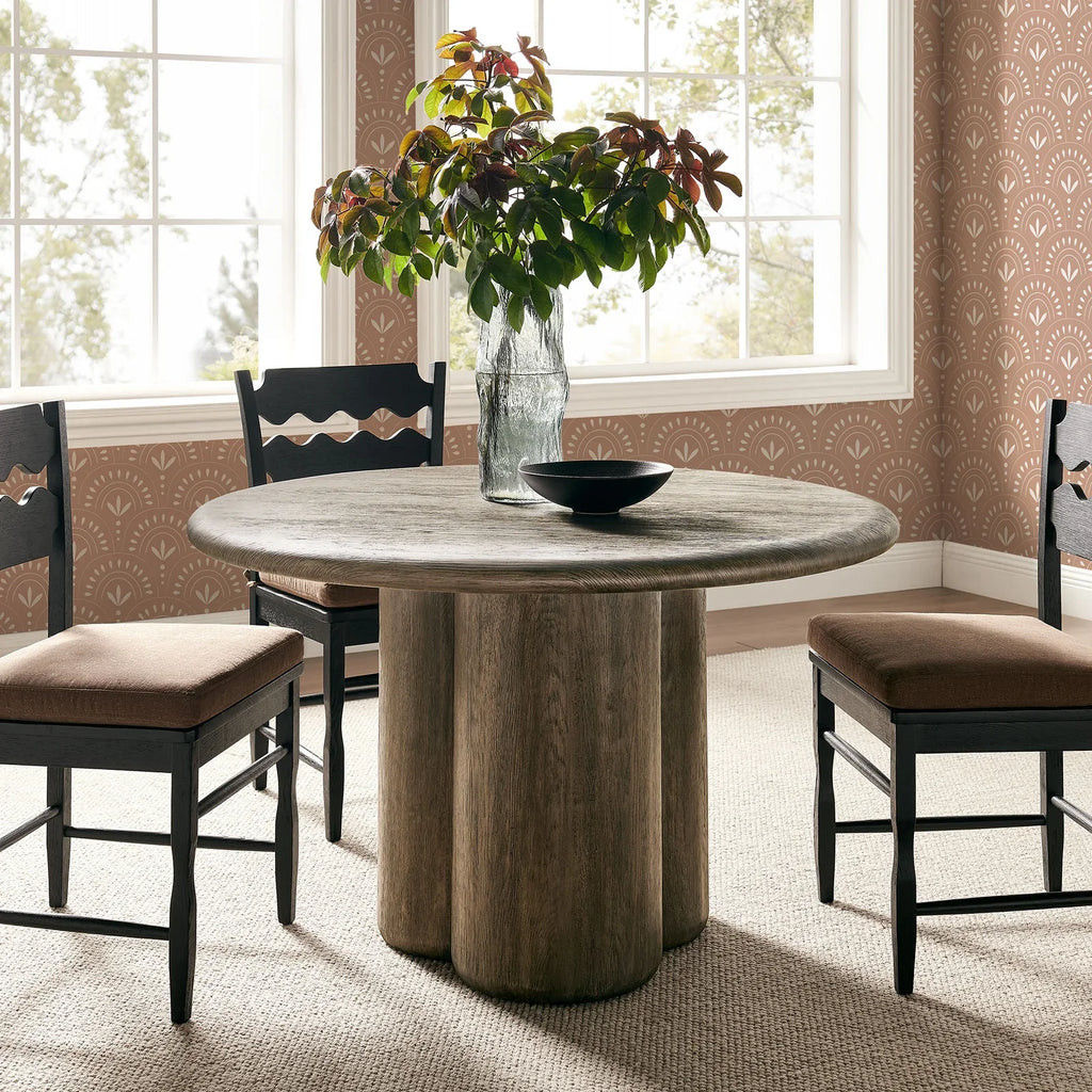Tori 48 Inch Round Indoor and Outdoor Dining Table