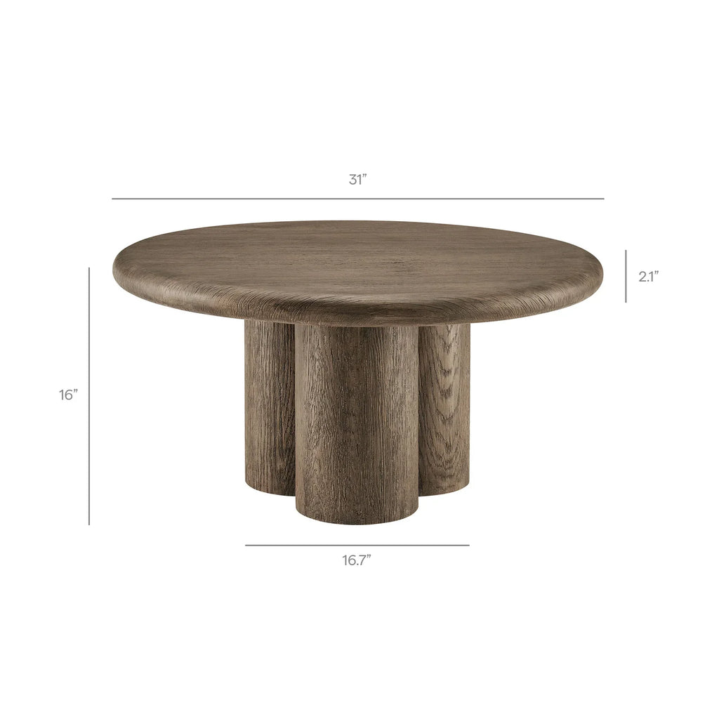 Tori 31 Inch Round Indoor and Outdoor Coffee Table