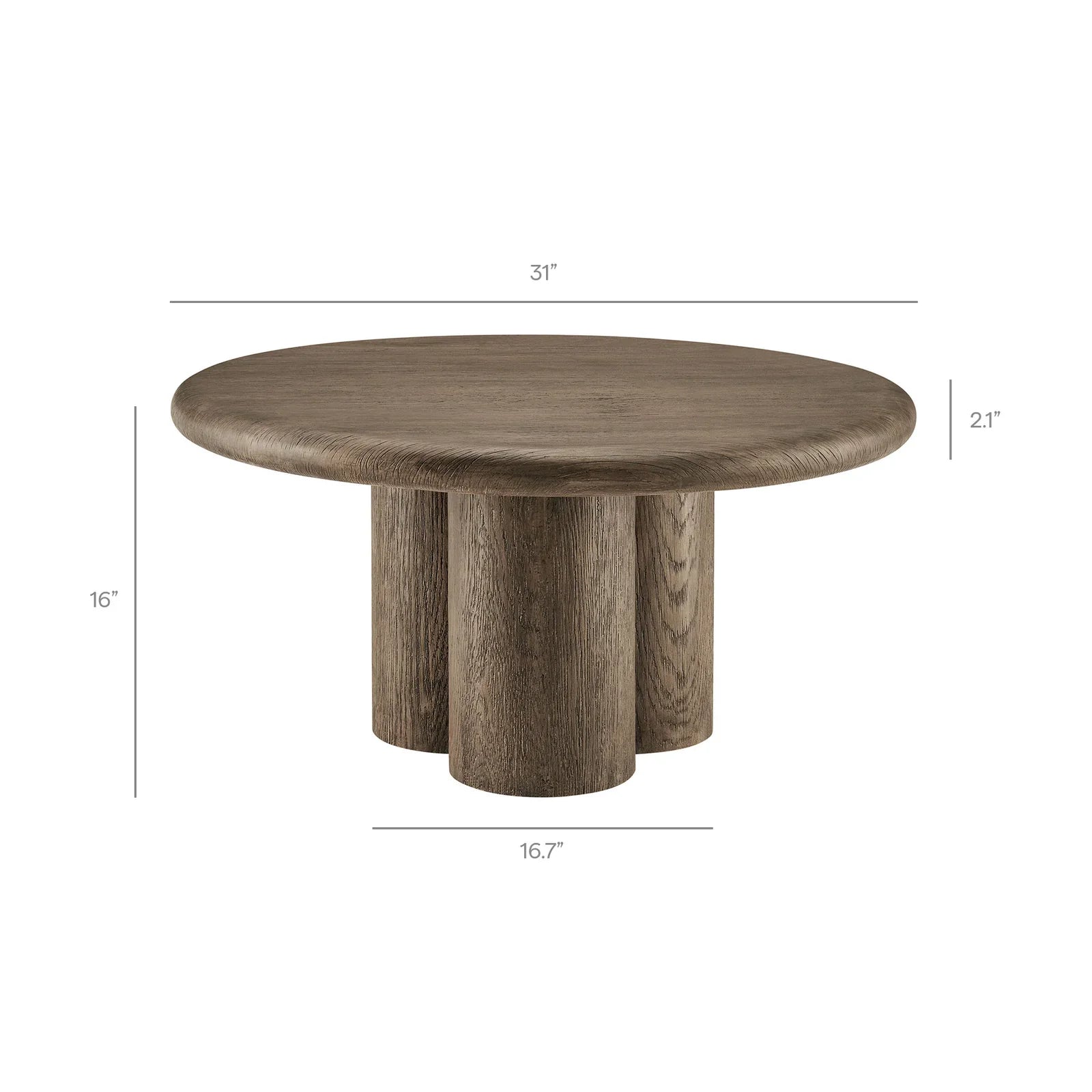 Tori 31 Inch Round Indoor and Outdoor Coffee Table