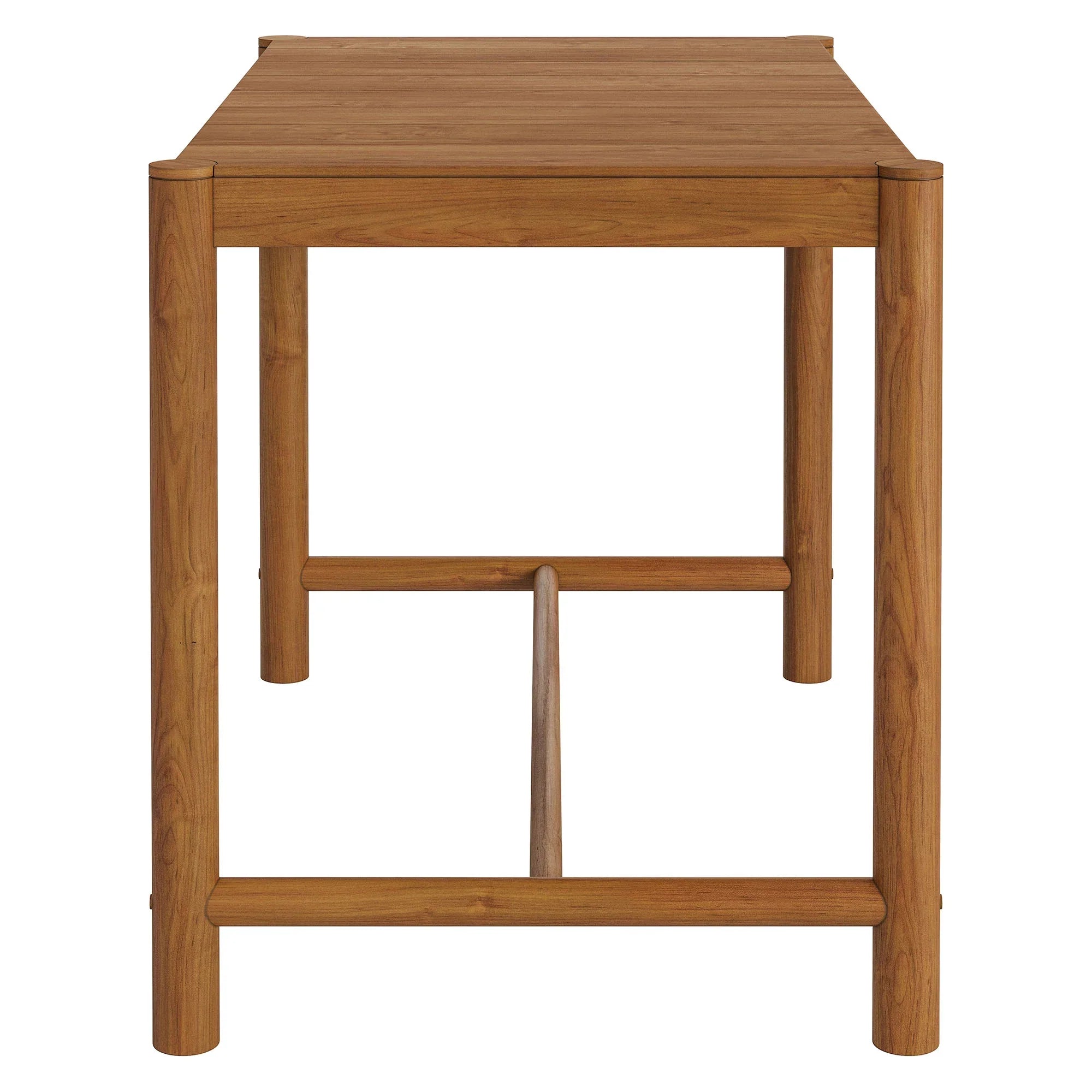 Eleni Rectangle 56-Inch Outdoor Teak Wood Rectangular Bar Table
