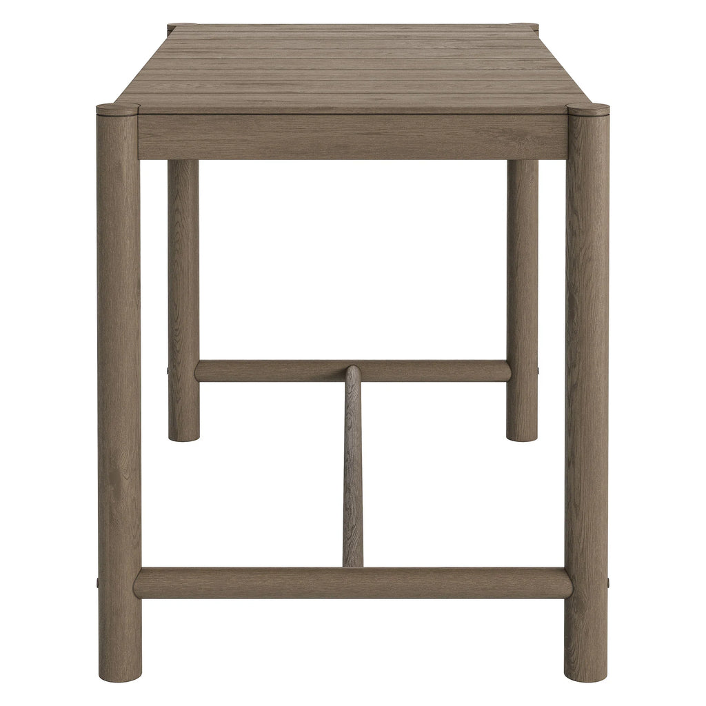 Eleni Rectangle 56-Inch Outdoor Teak Wood Rectangular Bar Table