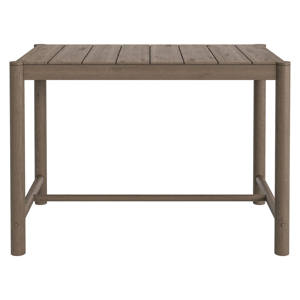 Eleni Rectangle 56-Inch Outdoor Teak Wood Rectangular Bar Table