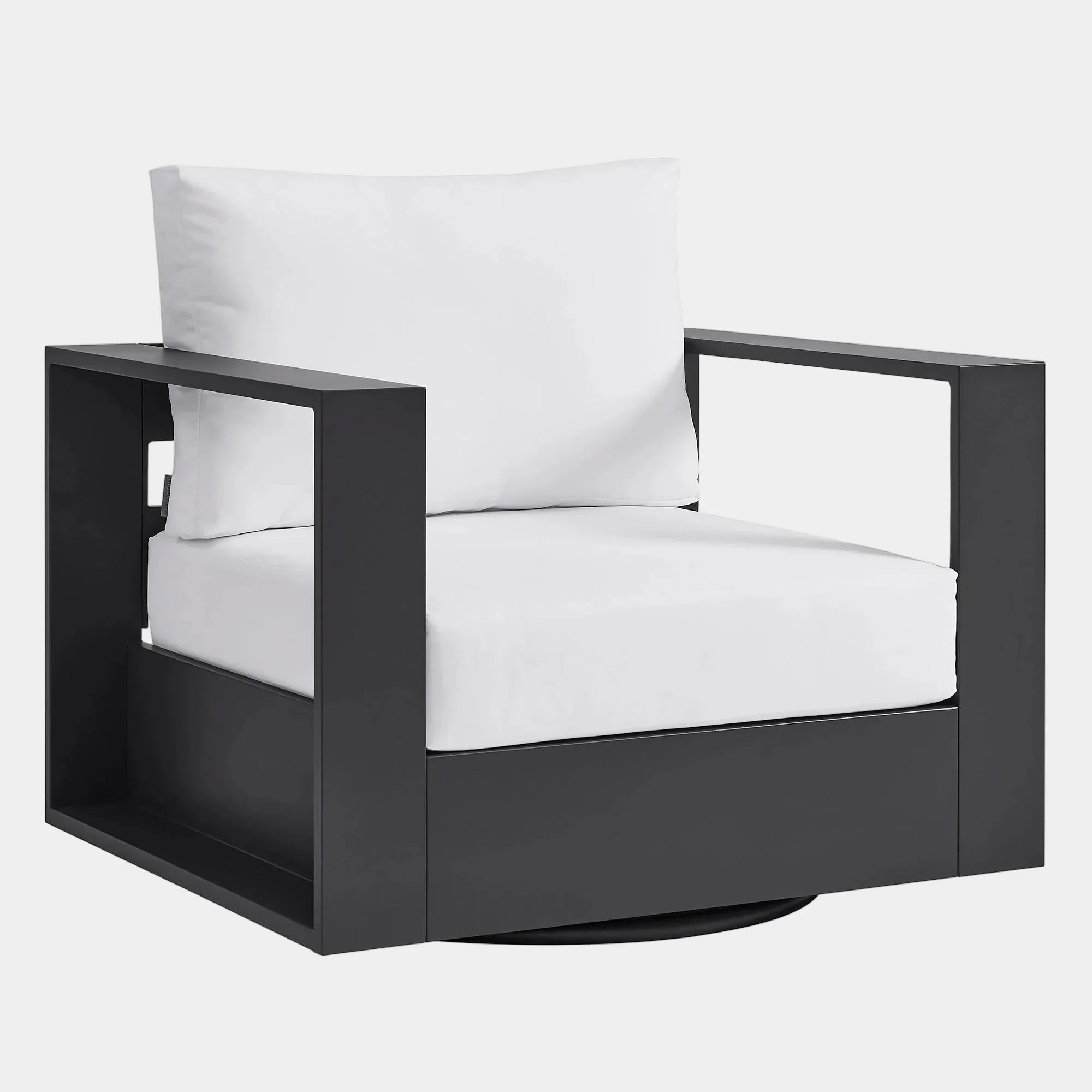 Tahoe Outdoor Powder-Coated Aluminum Swivel Armchair