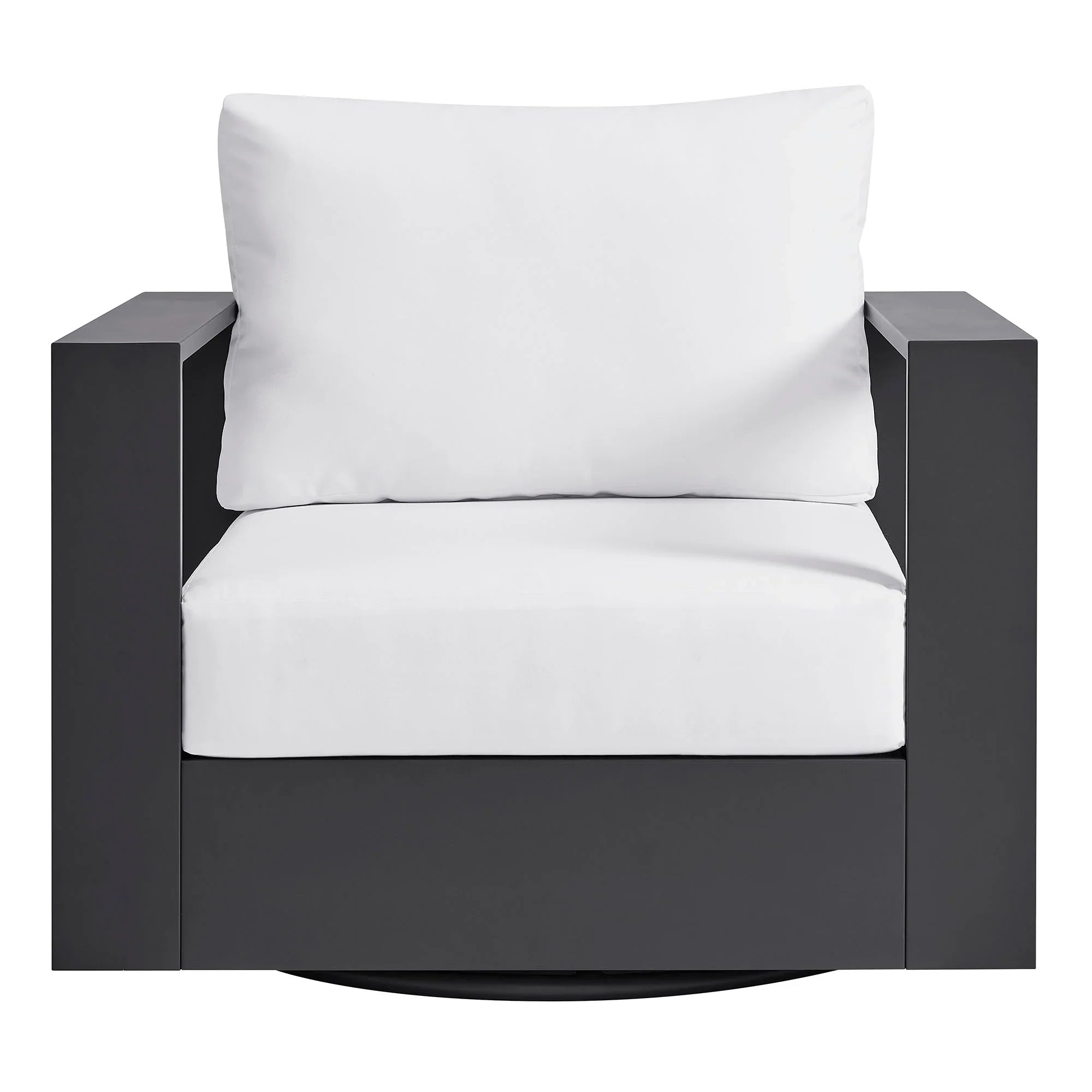 Tahoe Outdoor Powder-Coated Aluminum Swivel Armchair