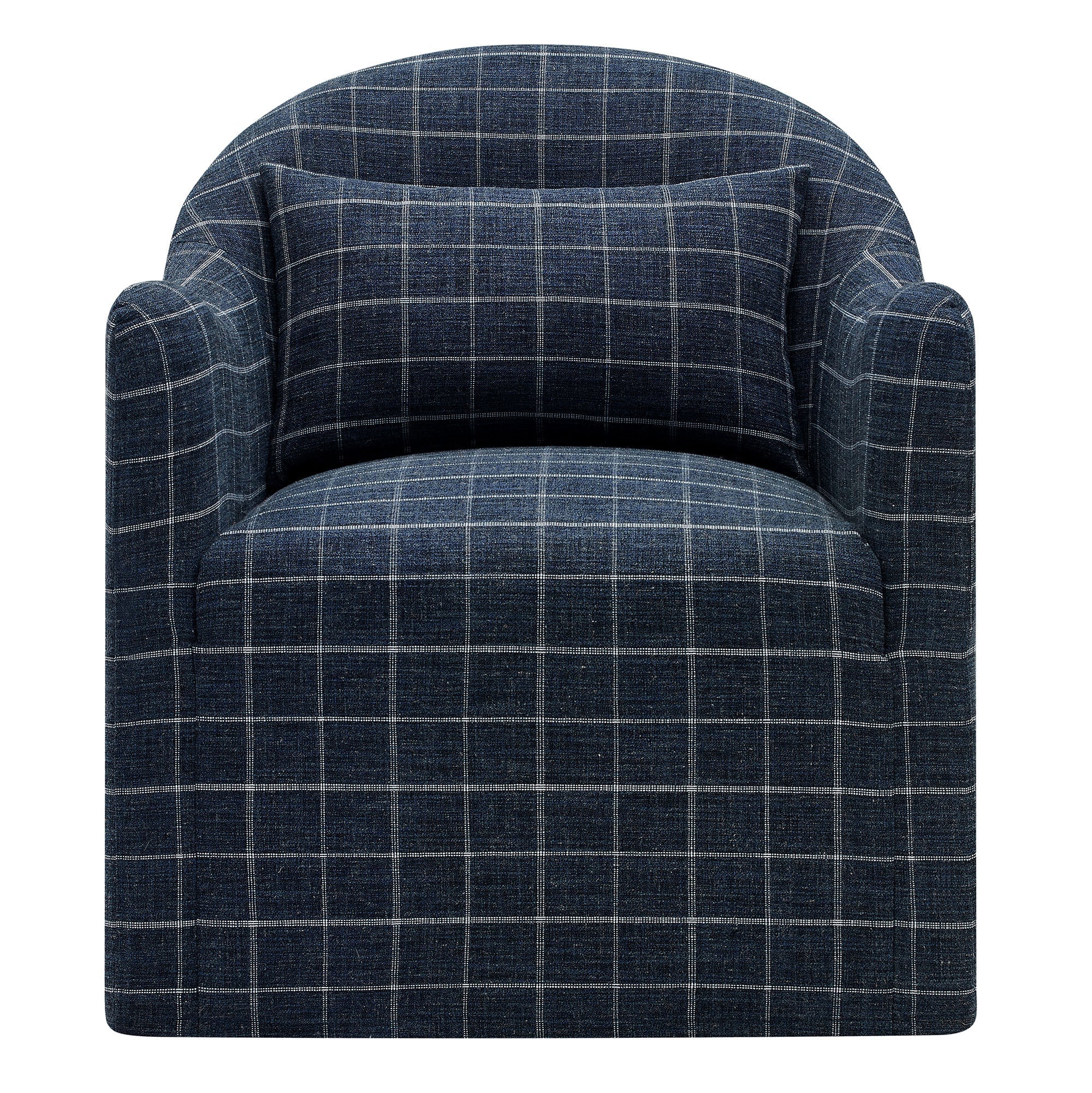 Bardot Slipcovered Linen Blend Accent Chair