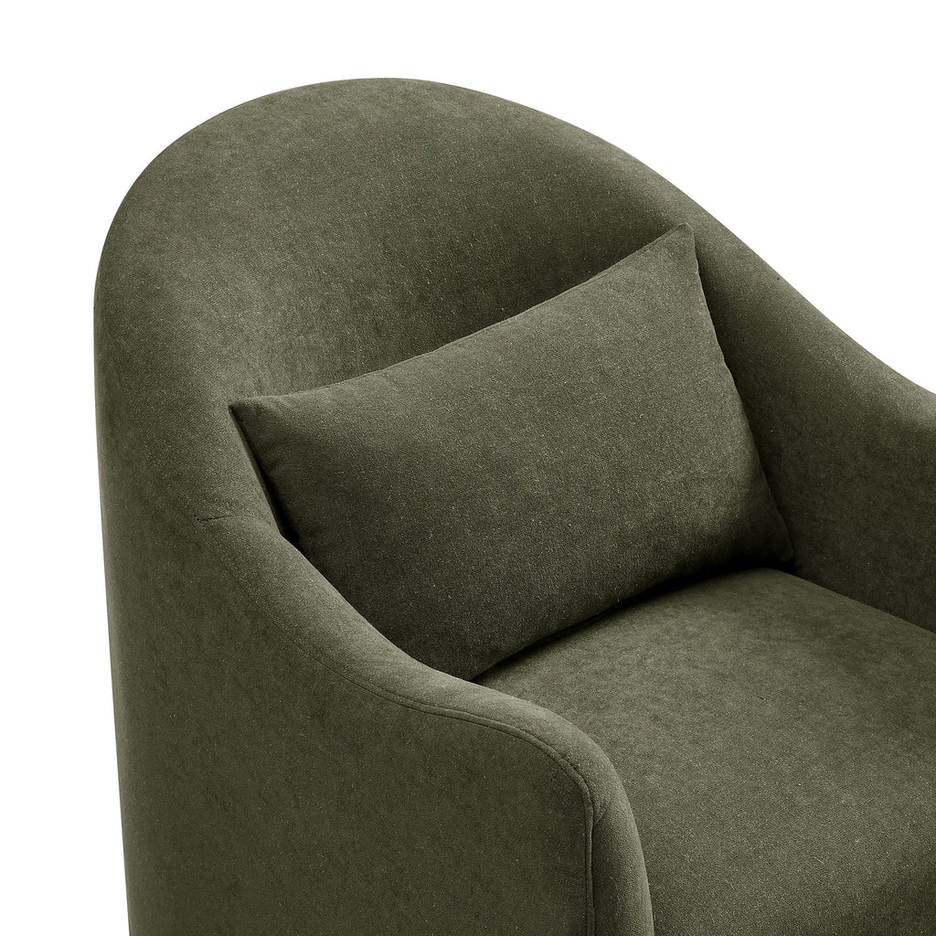 Bardot Slipcovered Linen Blend Accent Chair