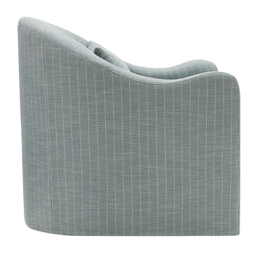 Bardot Slipcovered Striped Accent Chair