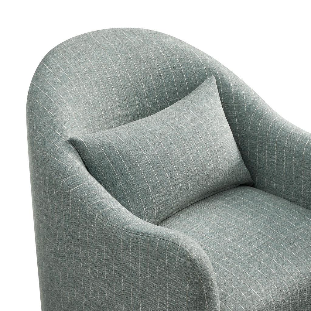 Bardot Slipcovered Striped Accent Chair
