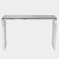 Gridiron Console Table in Silver