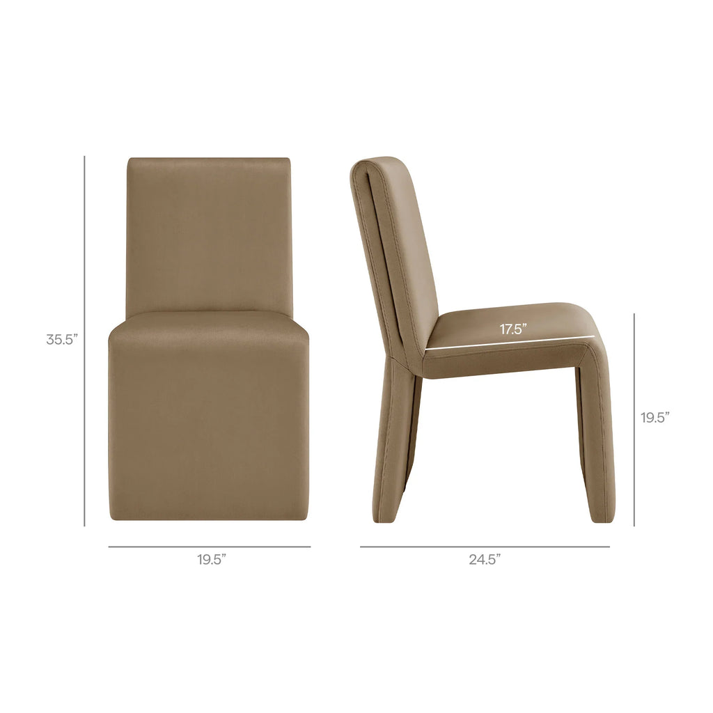 Emory Performance Velvet Dining Side Chair Set of 2