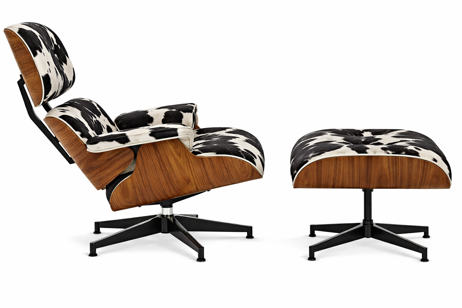 Eames Lounge Chair And Ottoman - Standard Version (Cow Hide)