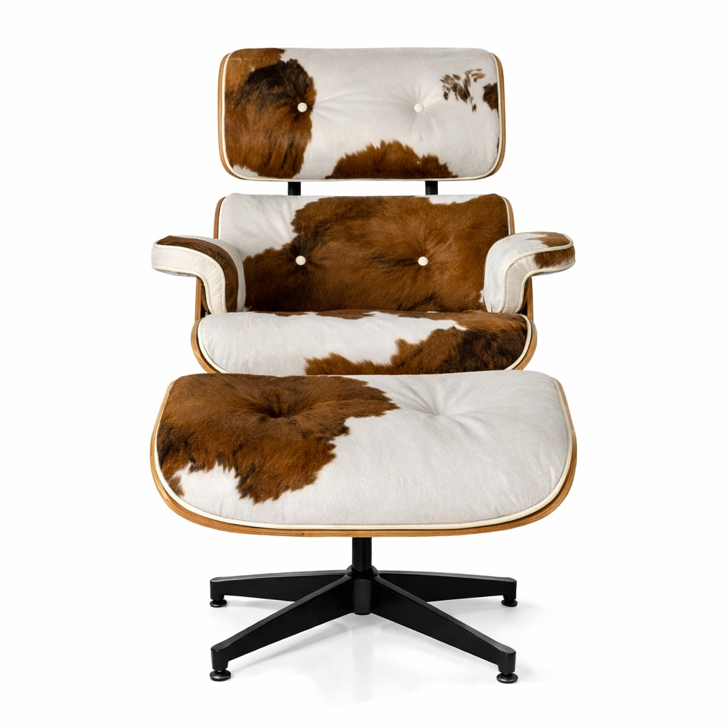 Eames Lounge Chair And Ottoman - Standard Version (Cow Hide)